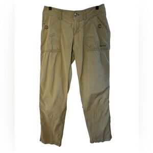 Marmot Women’s Ginny Lightweight Cargo Pants Olive Green Sz 8 Gorpcore Sporty